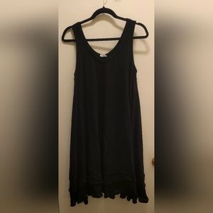Beautiful Lined Black Flowing Dress BY WILT size L